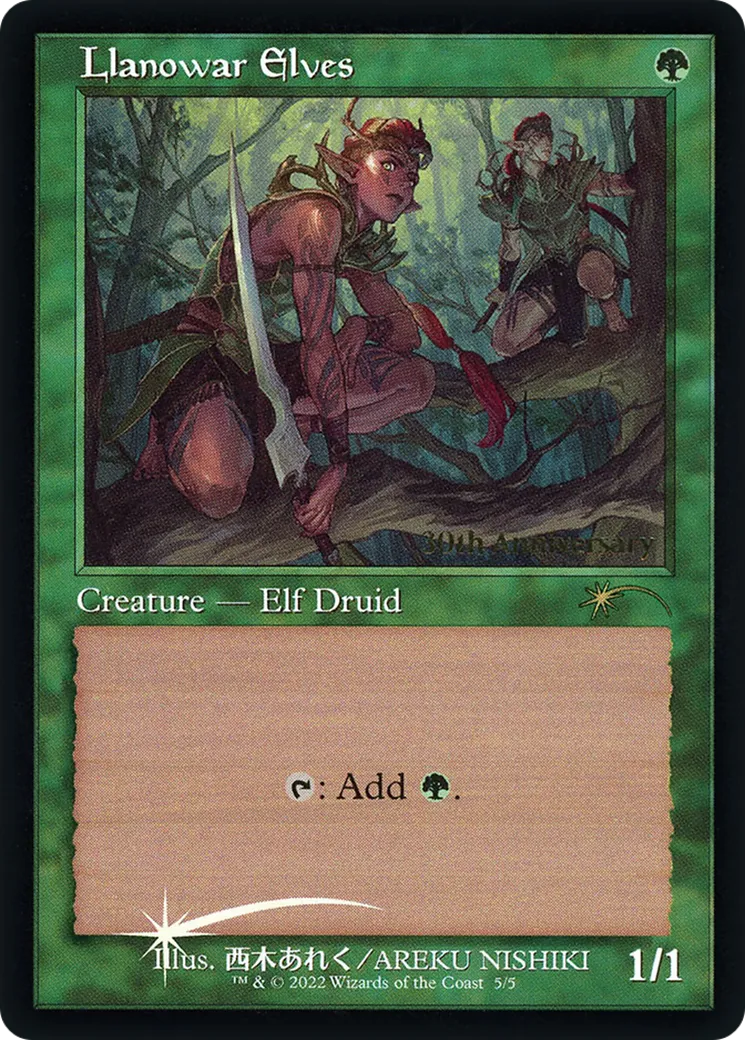 Elfes de Llanowar — 30th Anniversary History Promos — Magic: The Gathering