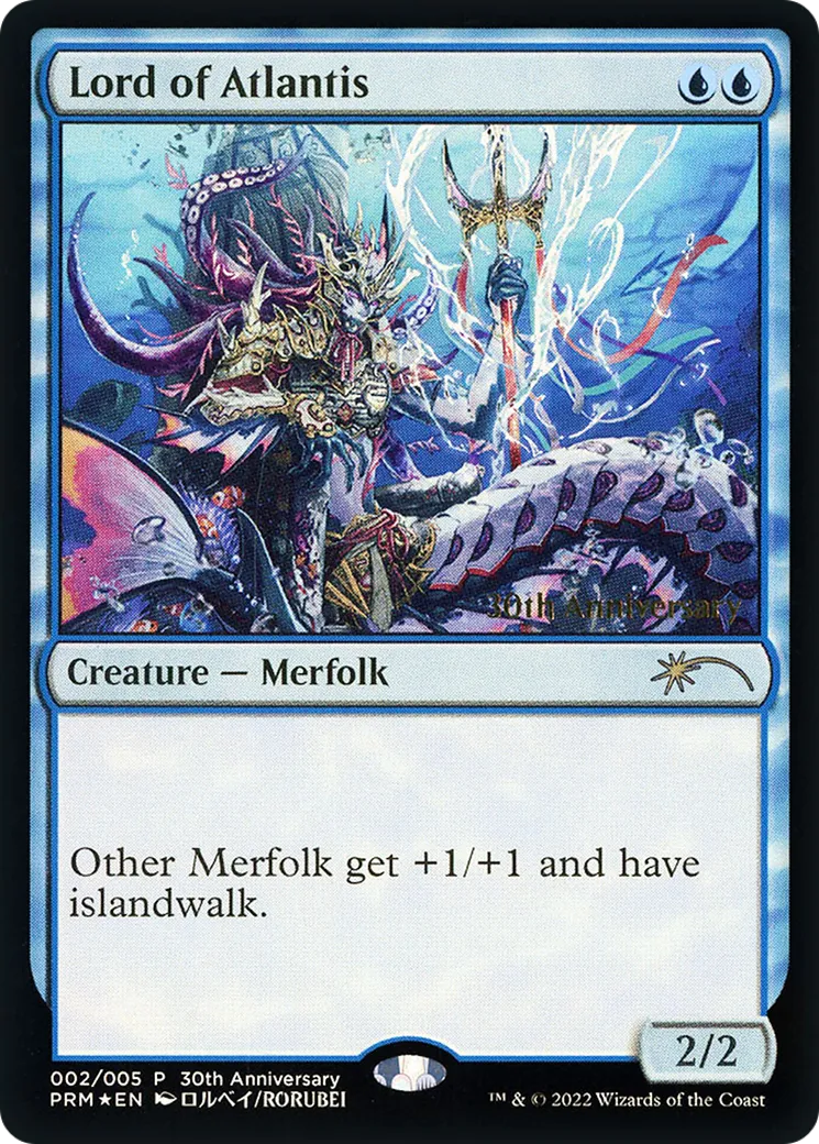 Seigneur de l'Atlantide — 30th Anniversary History Promos — Magic: The Gathering