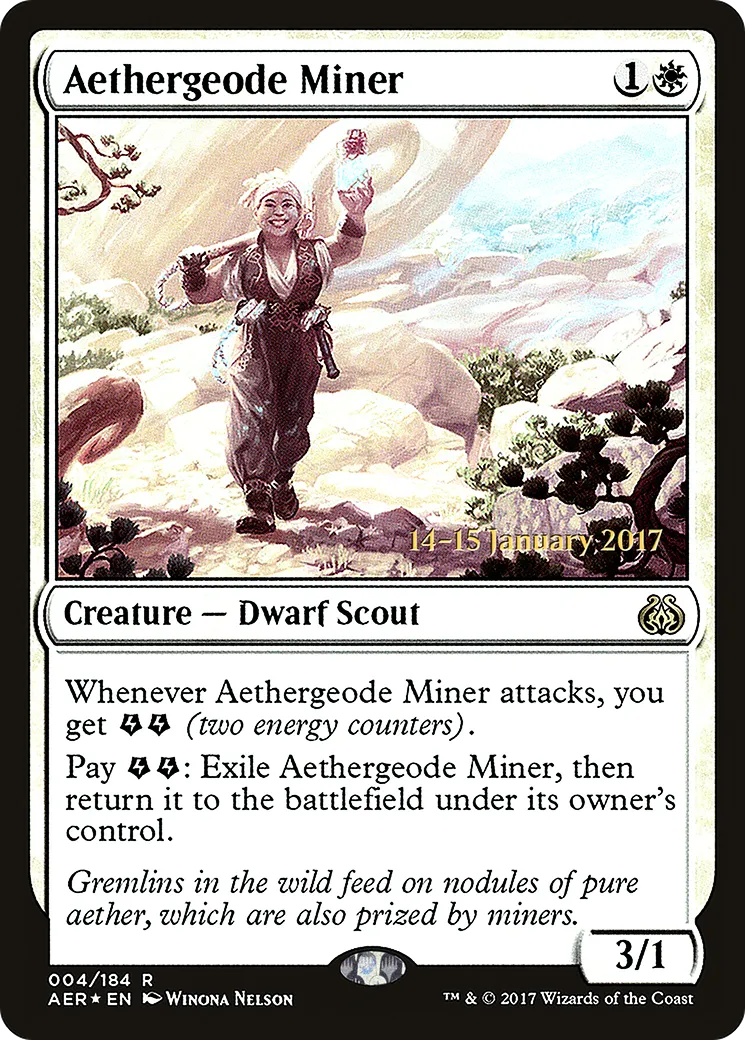 Aethergeode Miner from Aether Revolt Promos - Magic: The Gathering