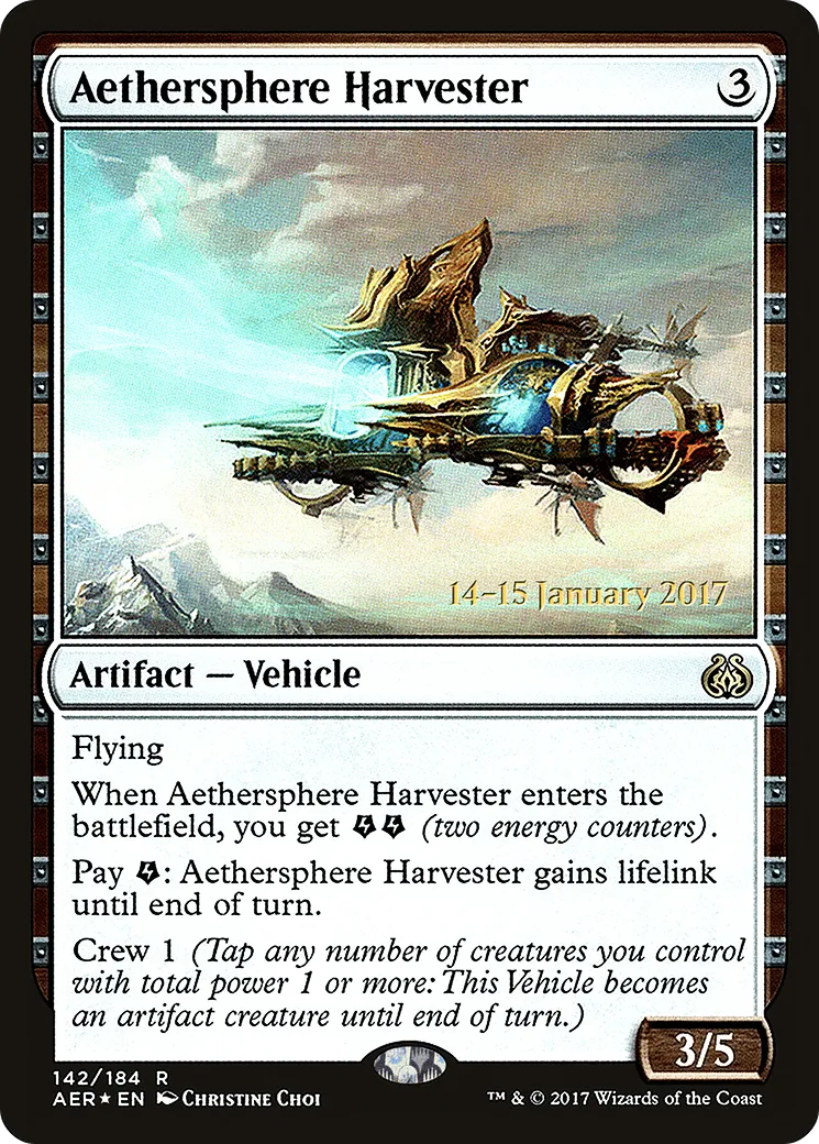 Aethersphere Harvester — Aether Revolt Promos — Magic: The Gathering