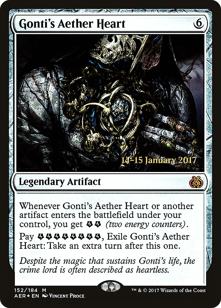 Gonti's Aether Heart — Aether Revolt Promos — Magic: The Gathering