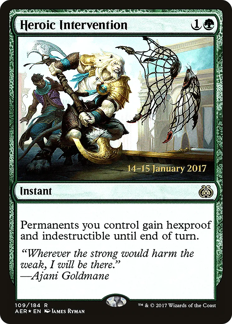 Heroic Intervention — Aether Revolt Promos — Magic: The Gathering