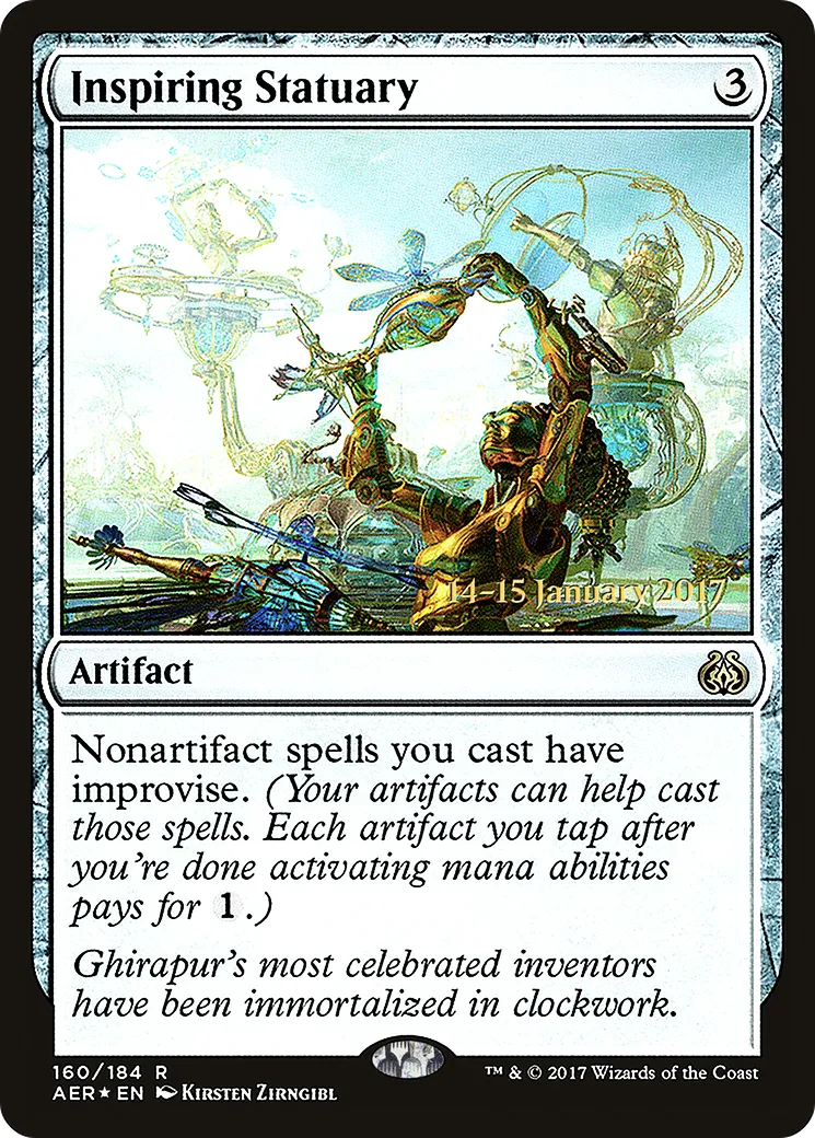 Inspiring Statuary — Aether Revolt Promos — Magic: The Gathering