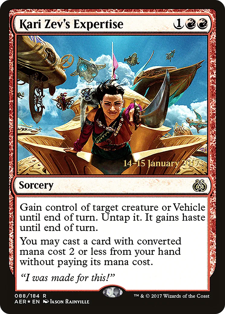 Kari Zev's Expertise — Aether Revolt Promos — Magic: The Gathering