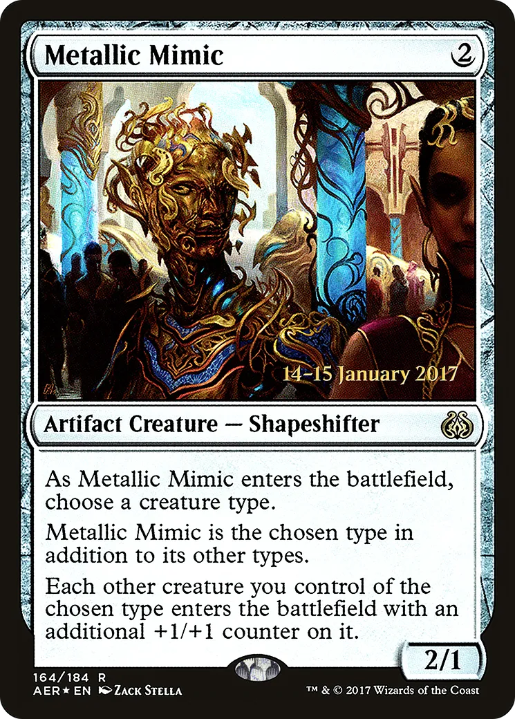 Metallic Mimic — Aether Revolt Promos — Magic: The Gathering