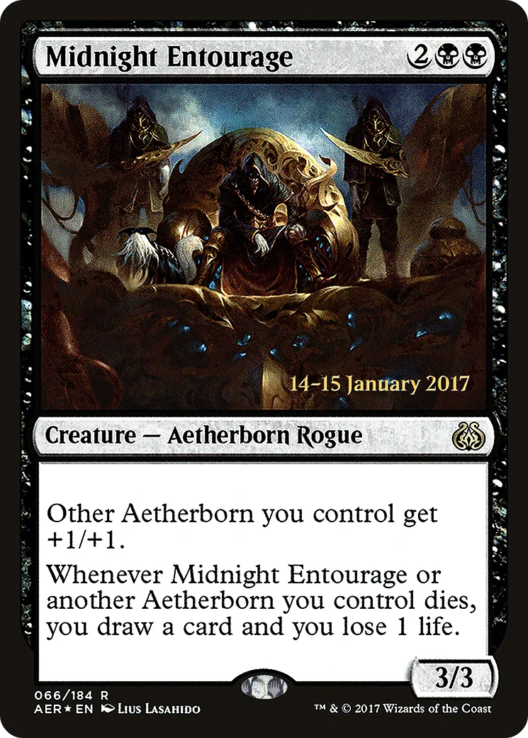 Entourage de minuit — Aether Revolt Promos — Magic: The Gathering