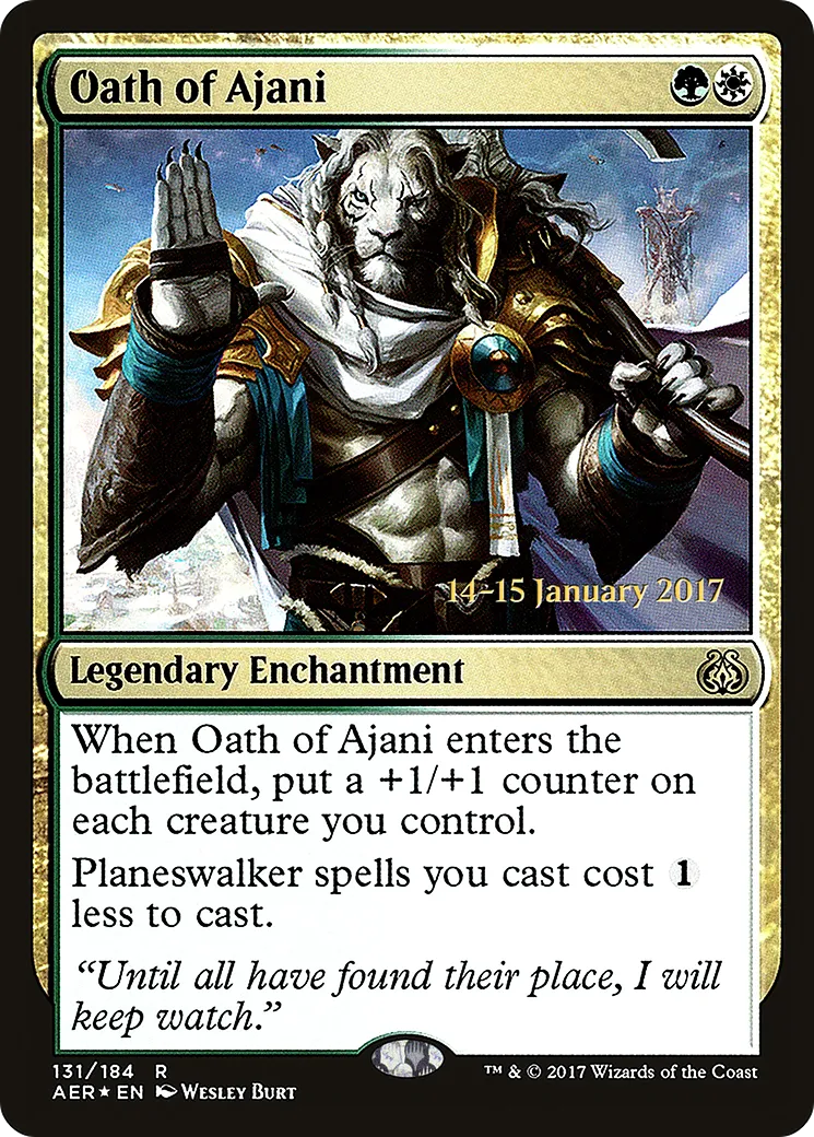 Serment d'Ajani — Aether Revolt Promos — Magic: The Gathering