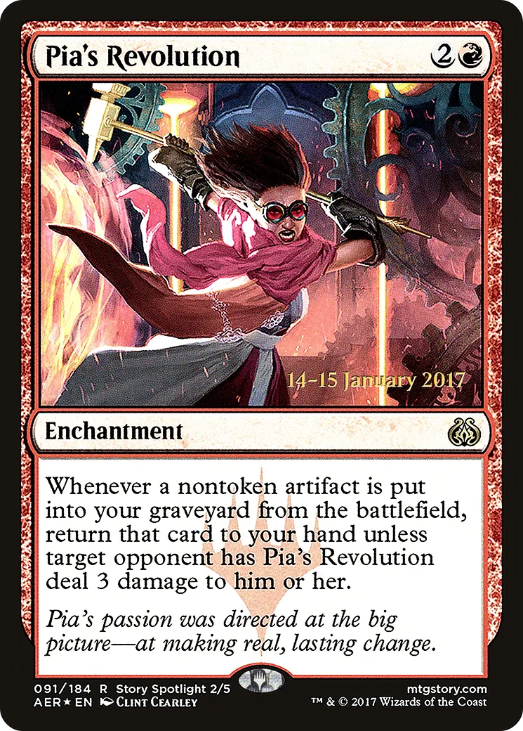 Pia's Revolution — Aether Revolt Promos — Magic: The Gathering