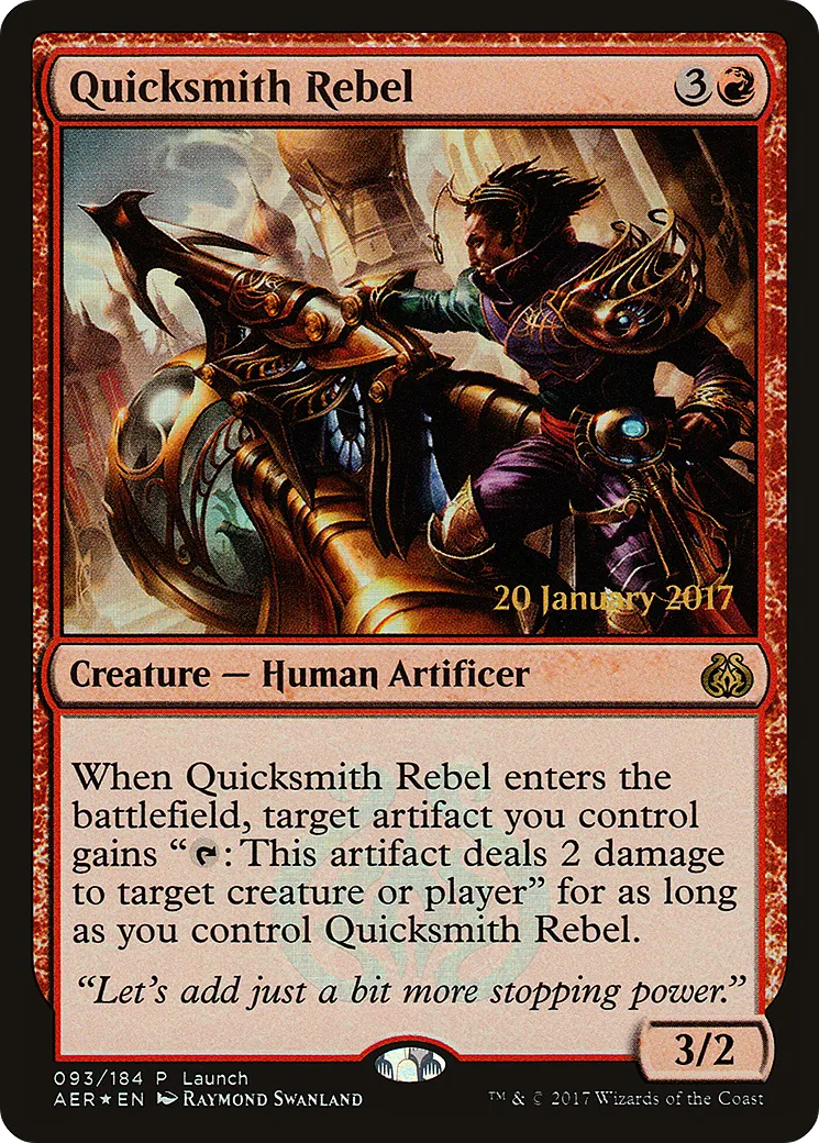 Quicksmith Rebel — Aether Revolt Promos — Magic: The Gathering