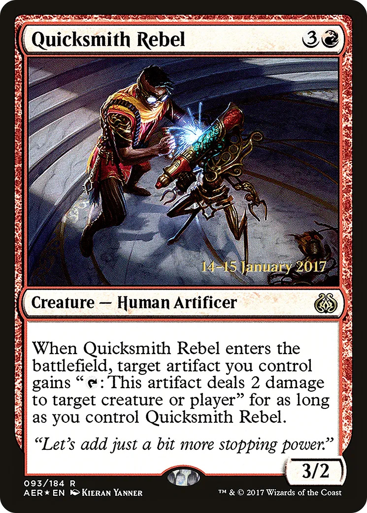 Quicksmith Rebel — Aether Revolt Promos — Magic: The Gathering