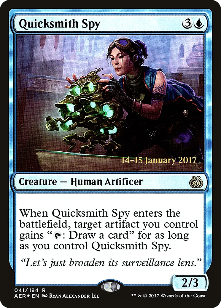 Quicksmith Spy — Aether Revolt Promos — Magic: The Gathering
