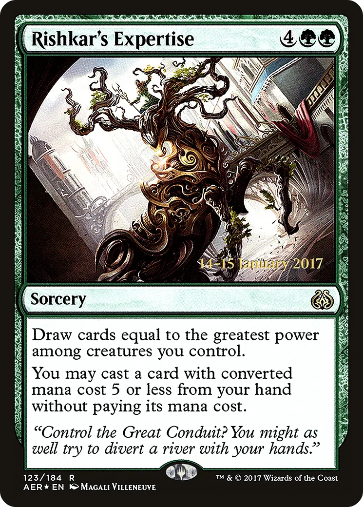 Rishkar's Expertise — Aether Revolt Promos — Magic: The Gathering