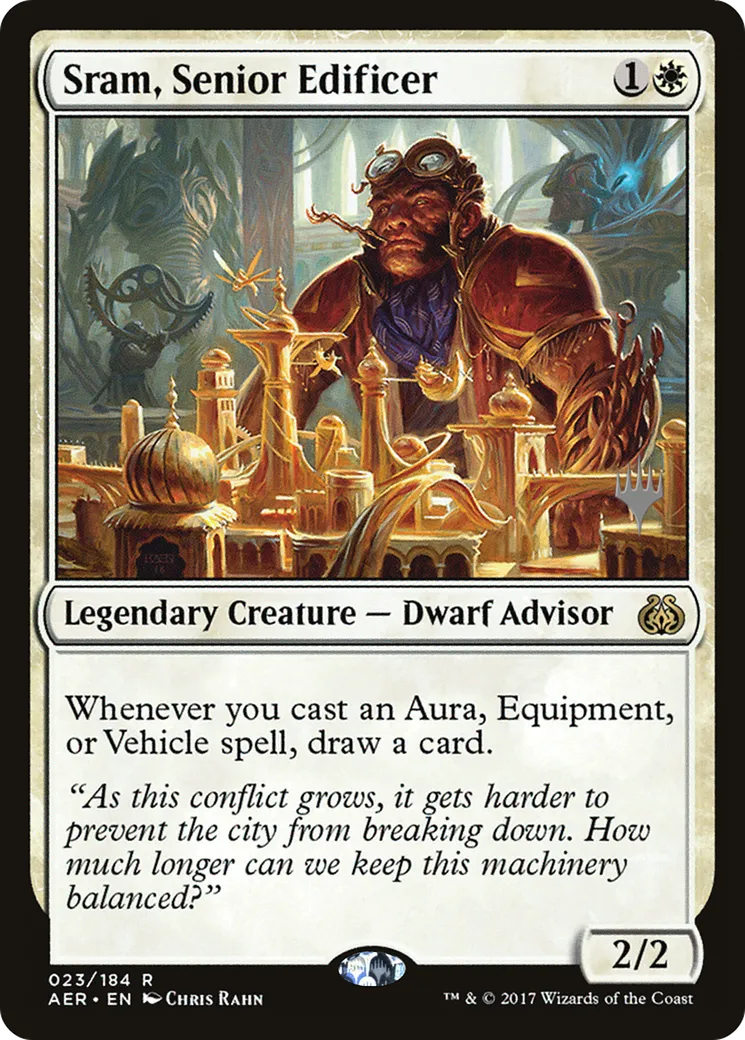 Sram, Senior Edificer — Aether Revolt Promos — Magic: The Gathering