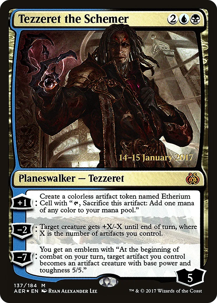 Tezzeret the Schemer — Aether Revolt Promos — Magic: The Gathering