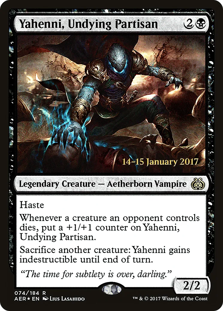 Yahenni, Undying Partisan — Aether Revolt Promos — Magic: The Gathering