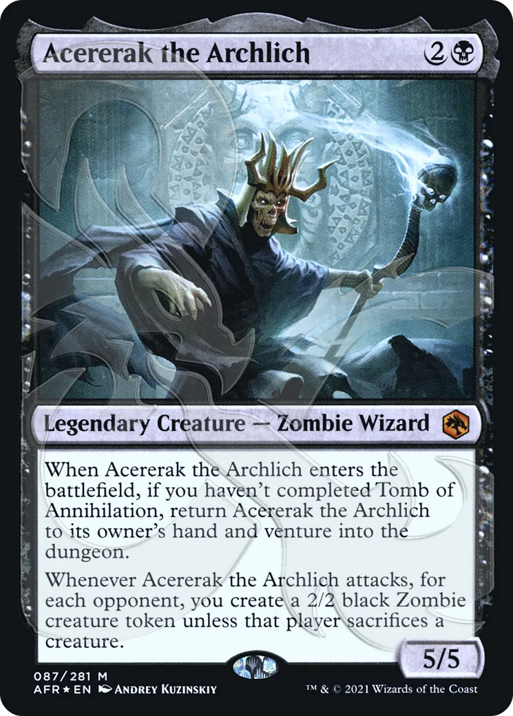 Acererak the Archlich — Adventures in the Forgotten Realms Promos — Magic: The Gathering
