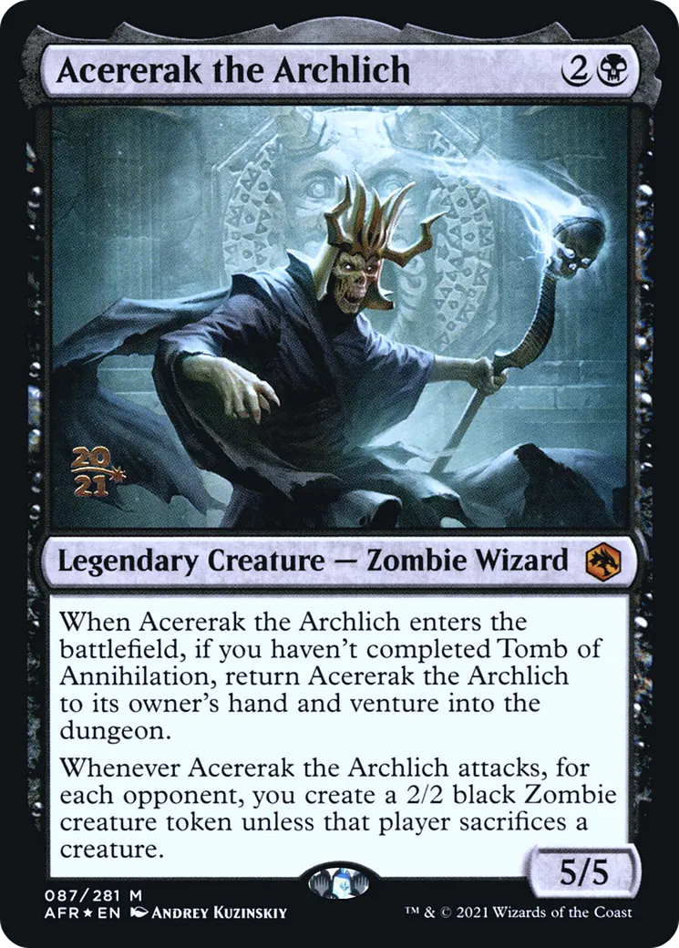 Acererak the Archlich — Adventures in the Forgotten Realms Promos — Magic: The Gathering