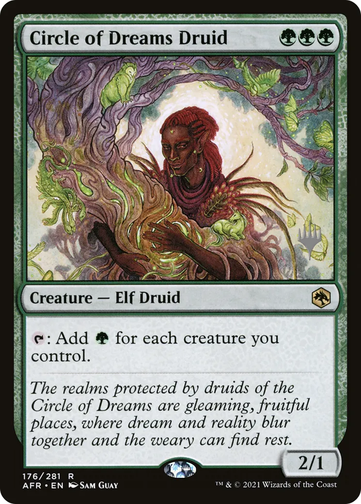Druide du cercle des rêves — Adventures in the Forgotten Realms Promos — Magic: The Gathering