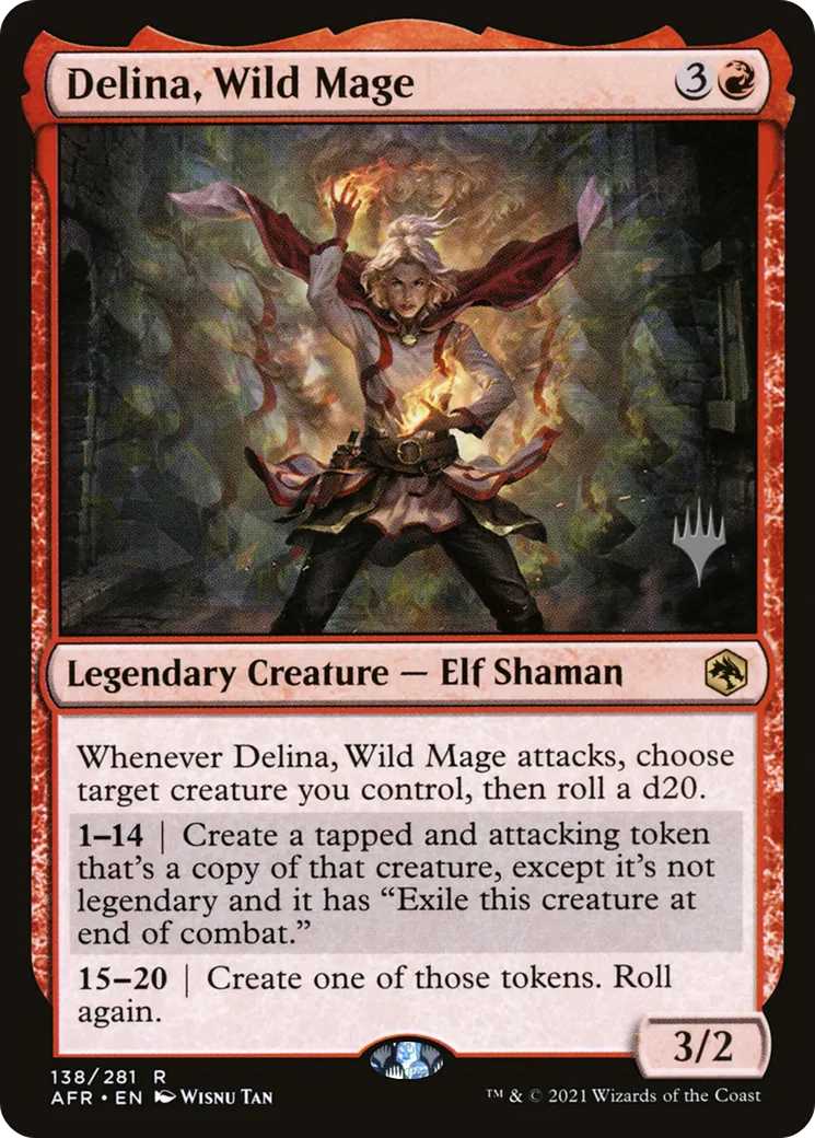 Délina, mage sauvage — Adventures in the Forgotten Realms Promos — Magic: The Gathering