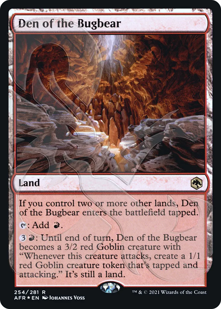 Den of the Bugbear from Adventures in the Forgotten Realms Promos - Magic: The Gathering