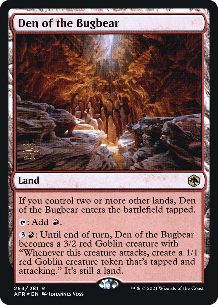 Den of the Bugbear from Adventures in the Forgotten Realms Promos - Magic: The Gathering
