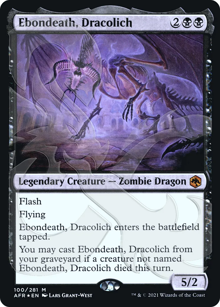 Ebondeath, Dracolich — Adventures in the Forgotten Realms Promos — Magic: The Gathering