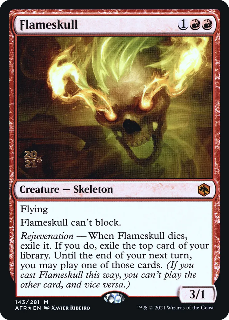 Flameskull from Adventures in the Forgotten Realms Promos - Magic: The Gathering