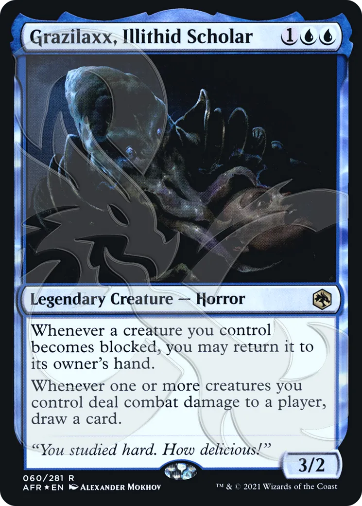 Grazilaxx, Illithid Scholar — Adventures in the Forgotten Realms Promos — Magic: The Gathering