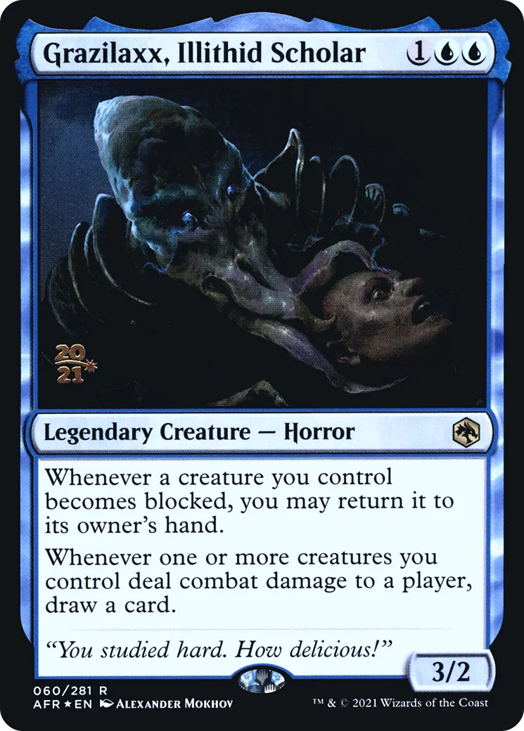 Grazilaxx, érudit illithid from Adventures in the Forgotten Realms Promos - Magic: The Gathering