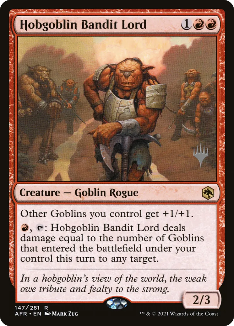 Hobgoblin Bandit Lord — Adventures in the Forgotten Realms Promos — Magic: The Gathering