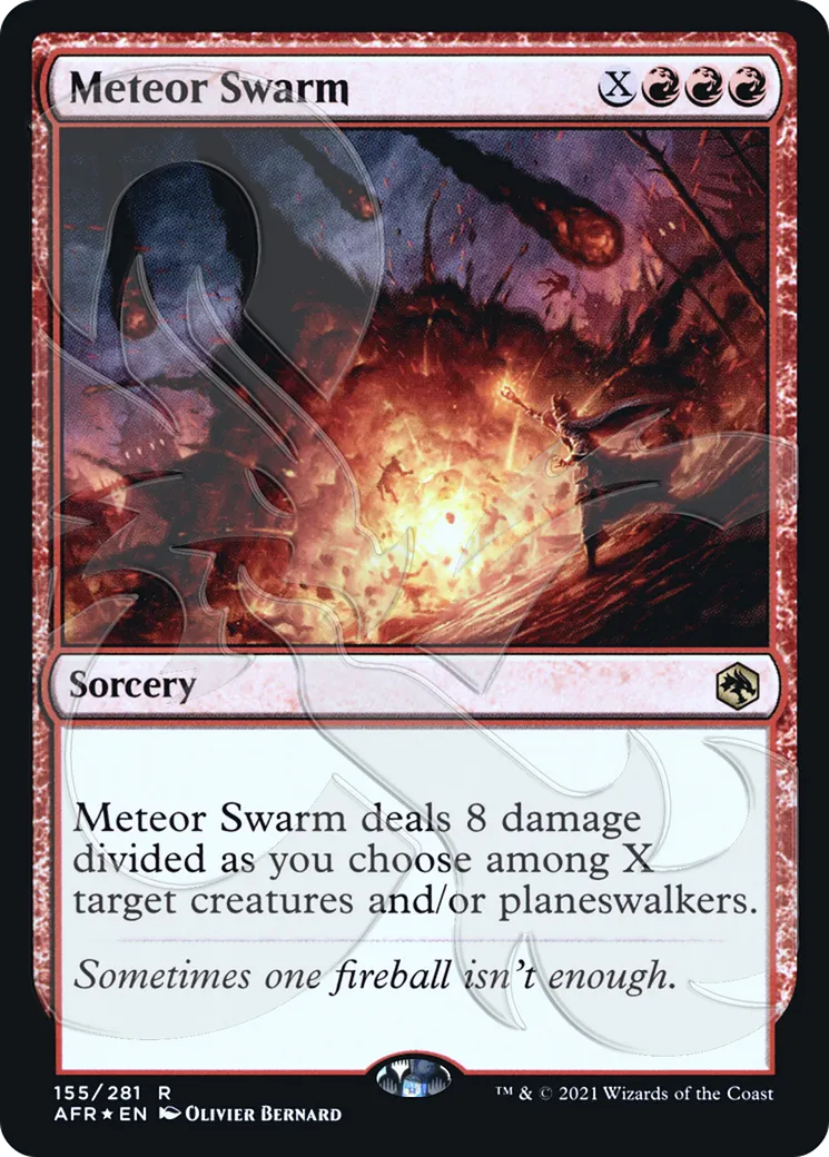 Meteor Swarm — Adventures in the Forgotten Realms Promos — Magic: The Gathering