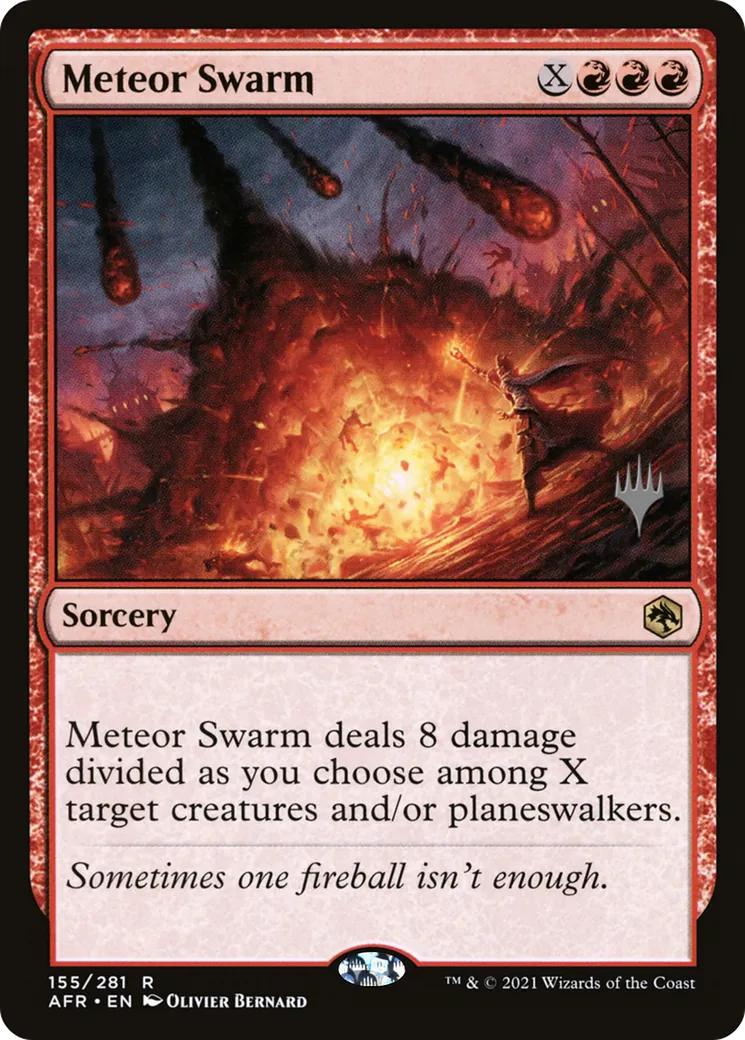Meteor Swarm — Adventures in the Forgotten Realms Promos — Magic: The Gathering