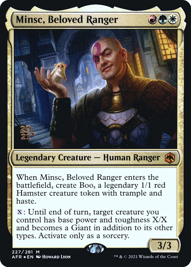 Minsc, rôdeur apprécié — Adventures in the Forgotten Realms Promos — Magic: The Gathering