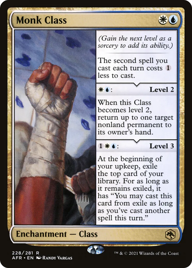 Monk Class — Adventures in the Forgotten Realms Promos — Magic: The Gathering