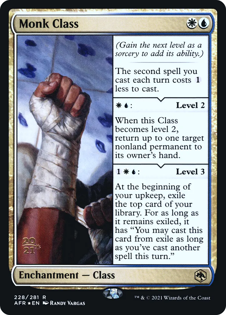 Monk Class — Adventures in the Forgotten Realms Promos — Magic: The Gathering