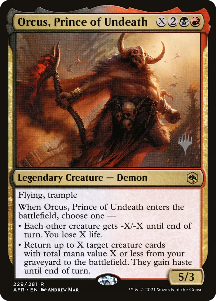 Orcus, Prince of Undeath from Adventures in the Forgotten Realms Promos - Magic: The Gathering