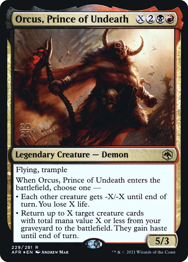 Orcus, Prince of Undeath — Adventures in the Forgotten Realms Promos — Magic: The Gathering