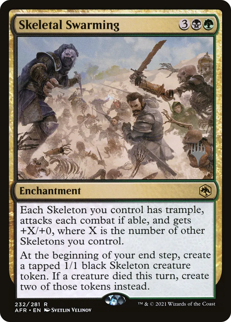 Skeletal Swarming — Adventures in the Forgotten Realms Promos — Magic: The Gathering