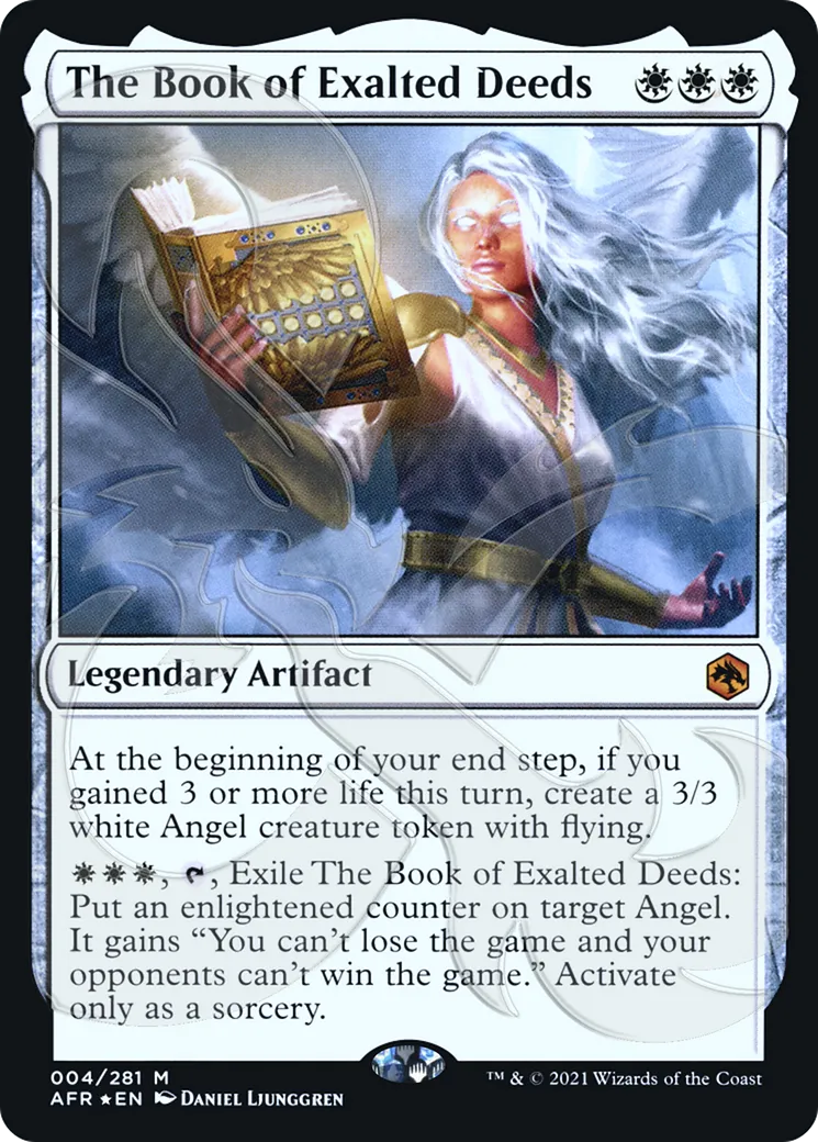 Le livre d'exaltation suprême — Adventures in the Forgotten Realms Promos — Magic: The Gathering