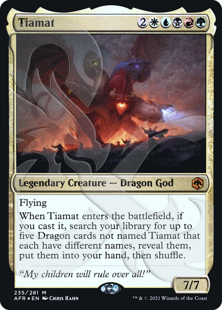 Tiamat from Adventures in the Forgotten Realms Promos - Magic: The Gathering