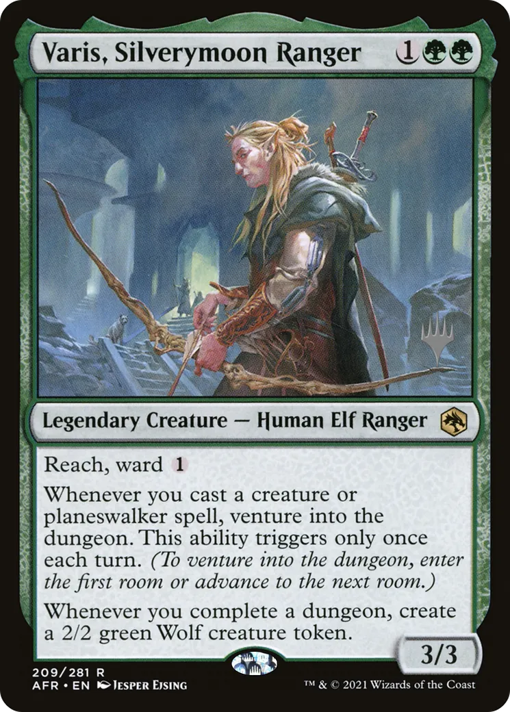 Varis, rôdeur de Lunargent — Adventures in the Forgotten Realms Promos — Magic: The Gathering