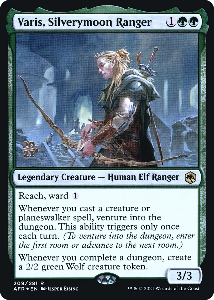 Varis, rôdeur de Lunargent — Adventures in the Forgotten Realms Promos — Magic: The Gathering