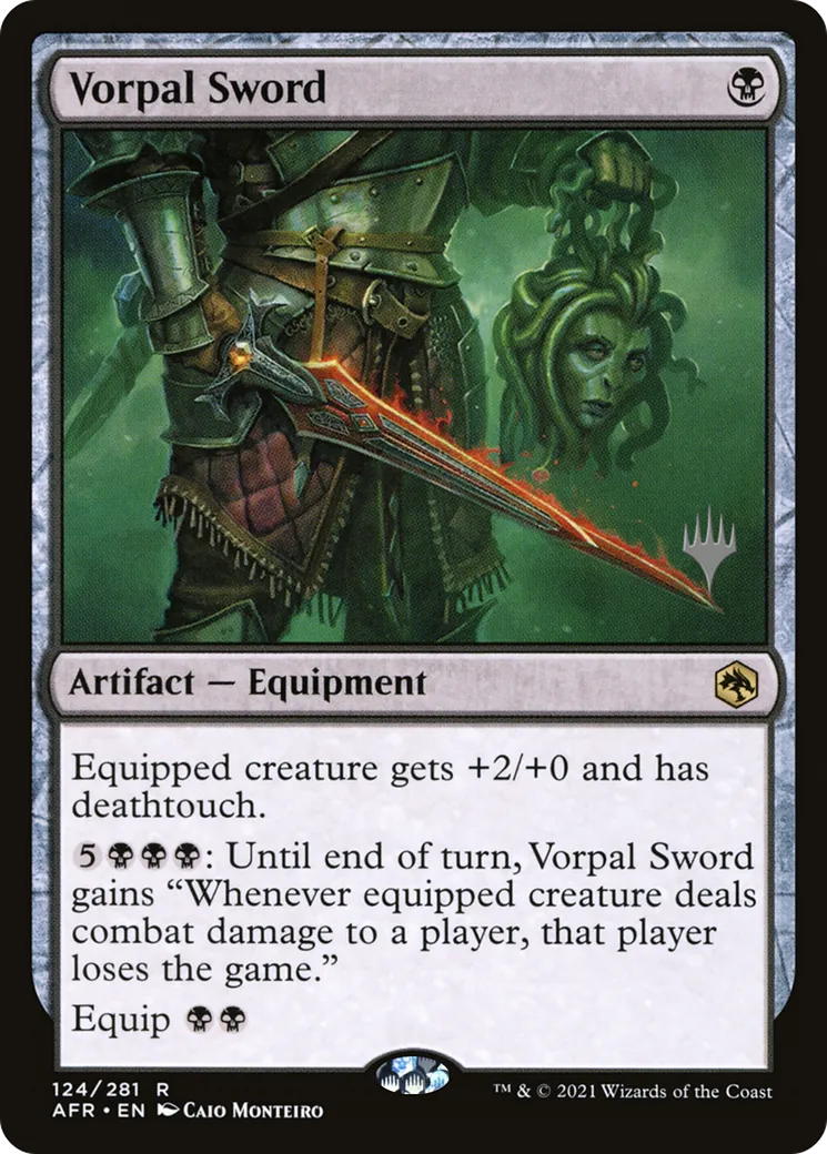 Vorpal Sword — Adventures in the Forgotten Realms Promos — Magic: The Gathering