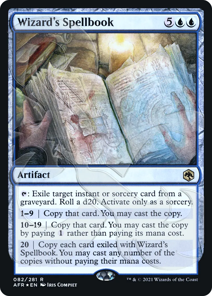 Grimoire de magicien — Adventures in the Forgotten Realms Promos — Magic: The Gathering