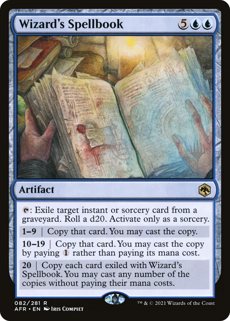 Grimoire de magicien — Adventures in the Forgotten Realms Promos — Magic: The Gathering