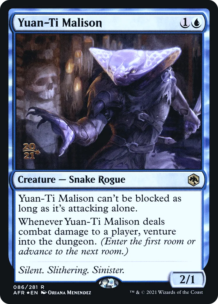 Malison yuan-ti — Adventures in the Forgotten Realms Promos — Magic: The Gathering