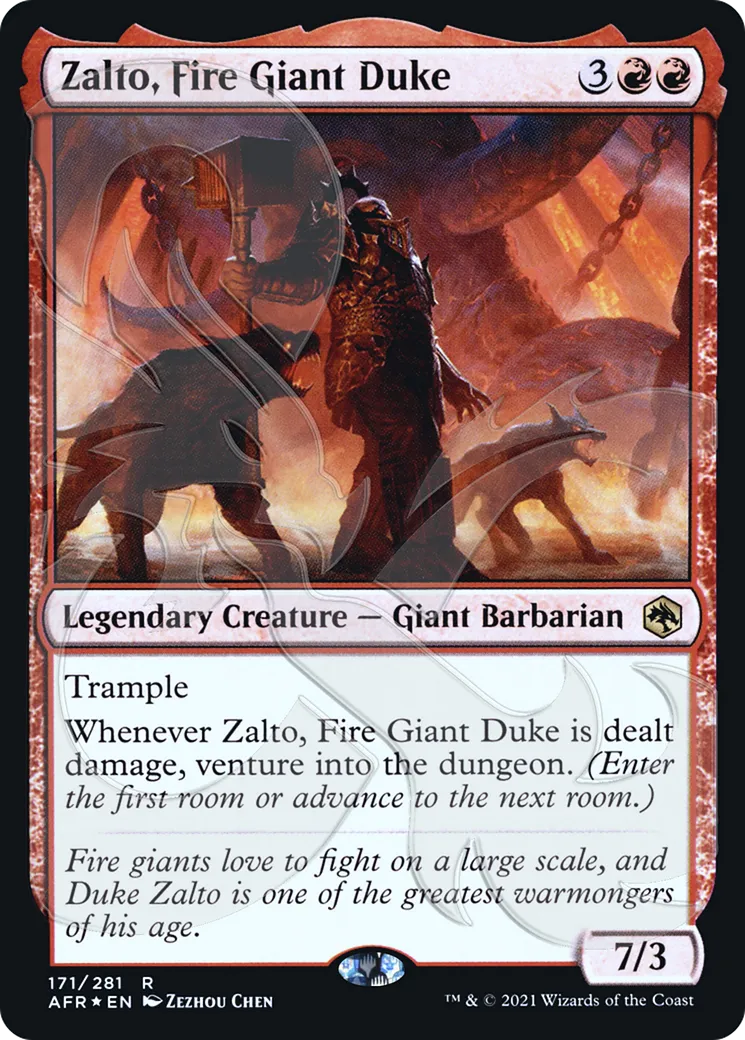 Zalto, Fire Giant Duke — Adventures in the Forgotten Realms Promos — Magic: The Gathering
