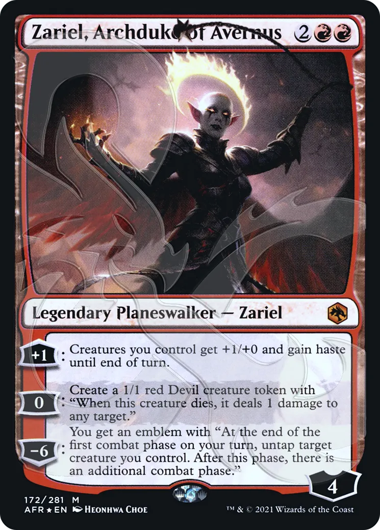 Zariel, Archduke of Avernus — Adventures in the Forgotten Realms Promos — Magic: The Gathering
