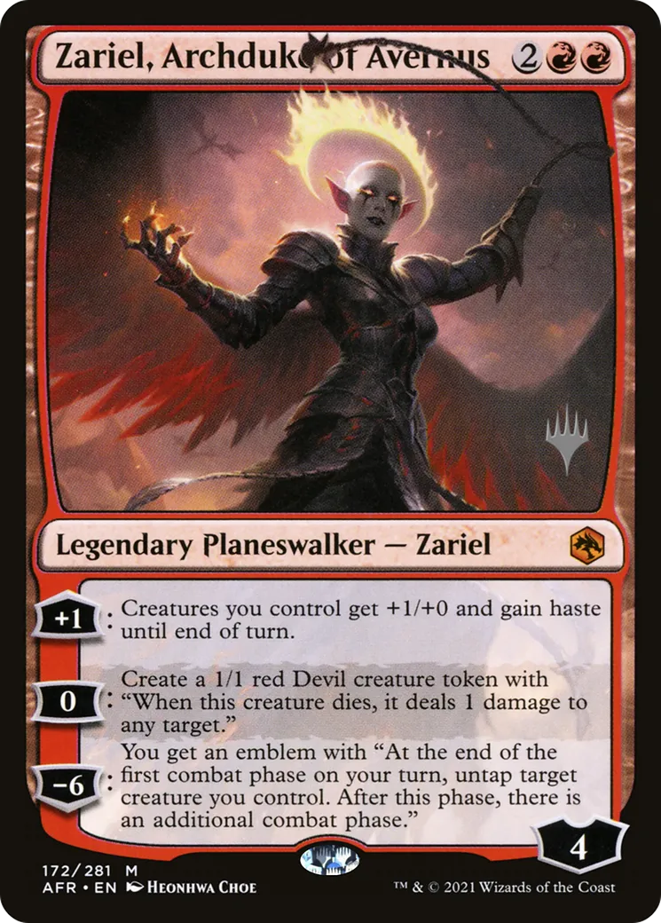 Zariel, Archduke of Avernus — Adventures in the Forgotten Realms Promos — Magic: The Gathering