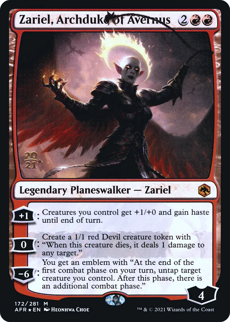 Zariel, Archduke of Avernus — Adventures in the Forgotten Realms Promos — Magic: The Gathering